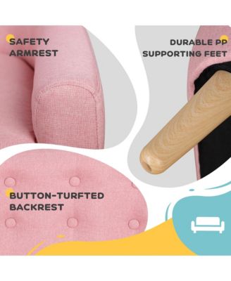 2-Seat Kids Sofa, Toddler Sofa Couch, Sofa Chair for Ages 3-7