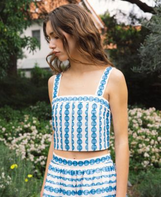 Women's Structured Taffeta Midi Skirt