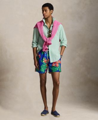 Men's Tropical Floral Swim Trunks