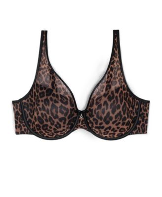 Women's Sheer Mesh Plunge T-shirt Bra
