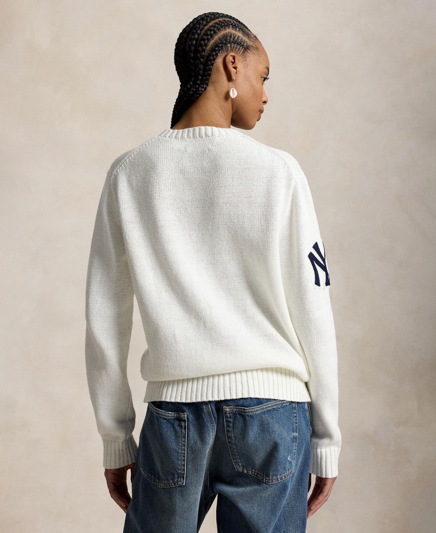 Мужской свитер Polo Ralph Lauren and Crewneck, цвет: Белый комбинированный — фото 8