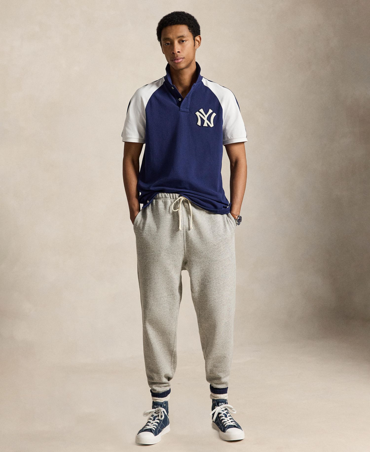 Men's Raglan Short-Sleeve Polo Shirt