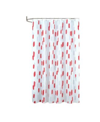 90 GSM Printed Peva Glit Brush Stroke 13 Piece Shower Curtain Set 70" x 72"