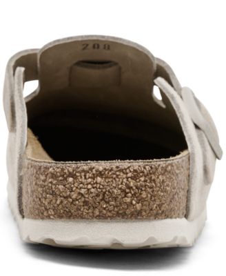 Women's Boston Suede Leather Casual Clogs from Finish Line
