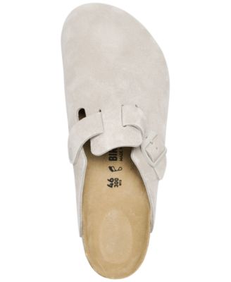 Men's Boston Soft Footbed Suede Leather Clogs from Finish Line