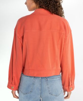 Petite Oversized Cropped Denim Jacket