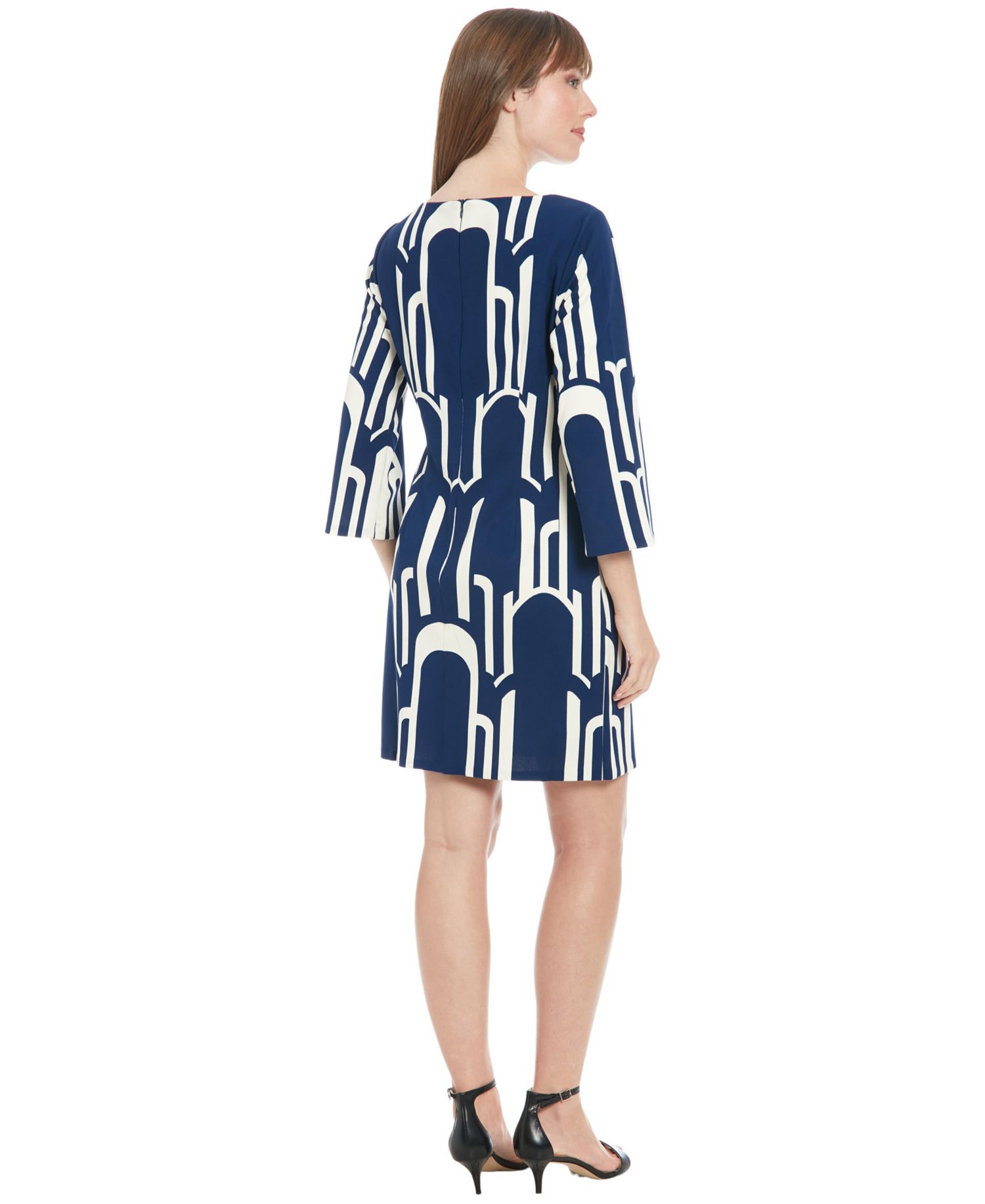 Women's Boat Neck Mini Sheath Dress