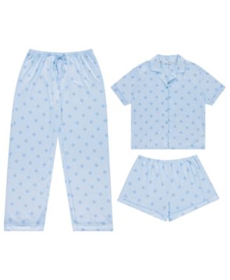 Women's Brenna Knit 3-Pc. Pajama Set