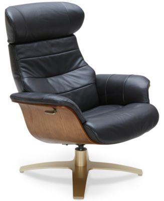 Macys leather swivel chair hot sale