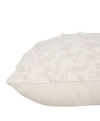 Ella Cotton Velvet Decorative Pillow, 14" x 20"