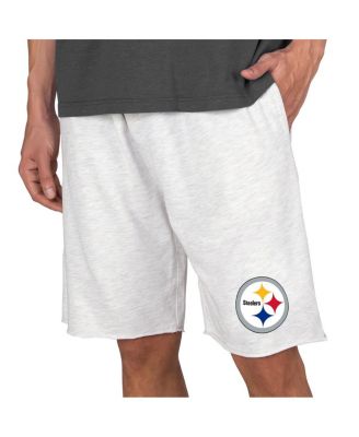 Men's Oatmeal Pittsburgh Steelers Mainstream Terry Shorts