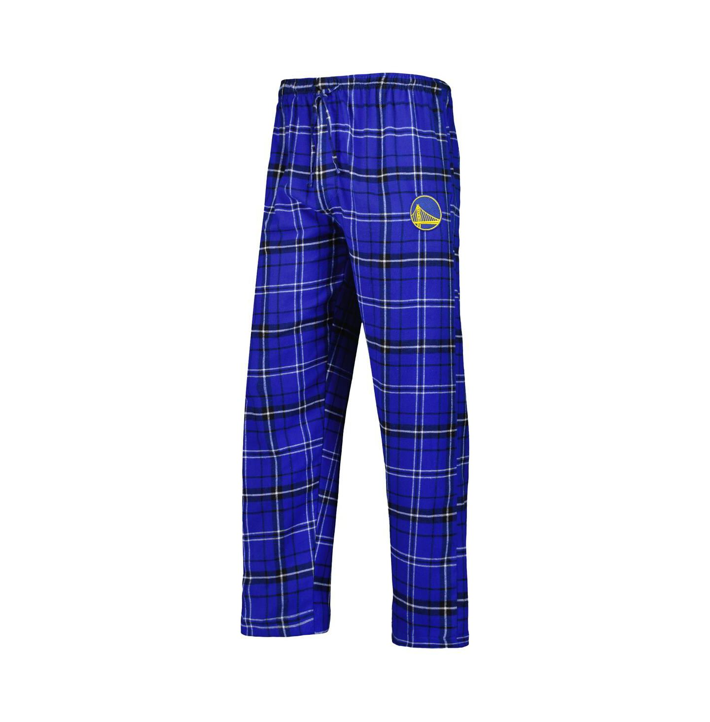 Мужские фланелевые штаны Concepts Sport Golden State Warriors Ultimate Plaid, Royal/Black — фото 2