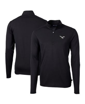 Men's Black Philadelphia Eagles Virtue Eco Pique Quarter-Zip