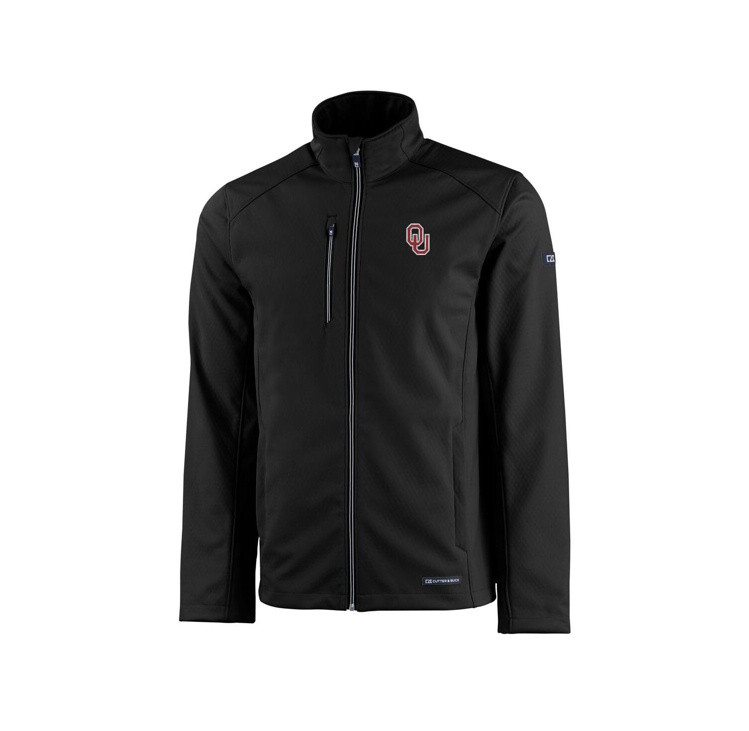 Men's Black Oklahoma Sooners Evoke Eco Softshell Full-Zip Jacket