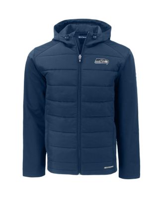 Men's College Navy Seattle Seahawks Evoke PrimaLoft Hybrid Eco Softshell Full-Zip Hooded Jacket