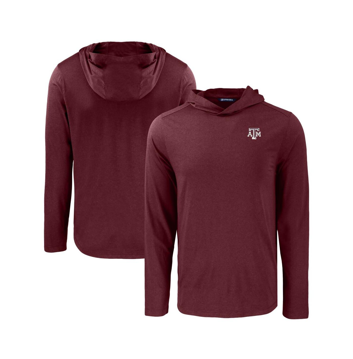 Мужское худи Cutter & Buck Maroon Texas A&M Aggies Coastline Epic Comfort Eco Long Sleeve — фото 1