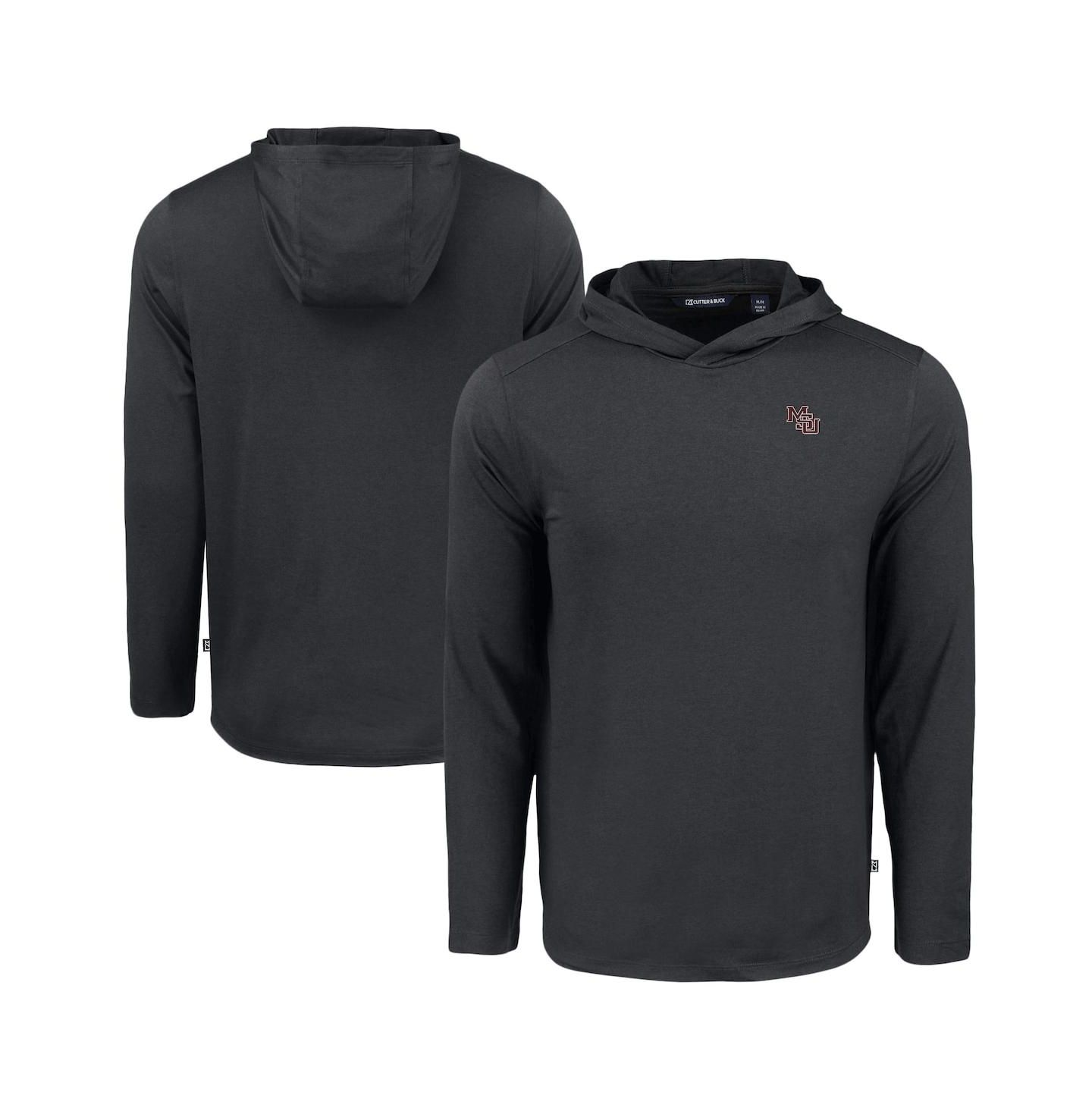 Мужское худи Cutter & Buck Black Mississippi State Bulldogs Coastline Epic Comfort Eco Long Sleeve — фото 1