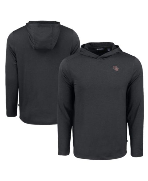 Мужское худи Cutter & Buck Black Mississippi State Bulldogs Coastline Epic Comfort Eco Long Sleeve