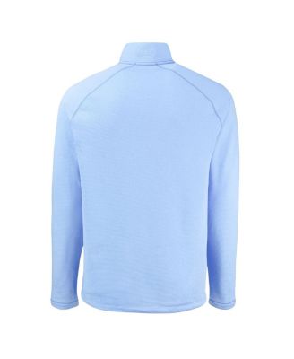 Men's Powder Blue New England Patriots Peshastin Eco Fleece Raglan Quarter-Zip