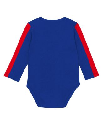 Baby Boys and Girls Chicago Cubs Double Down Bodysuit and Pants 3-Piece Set