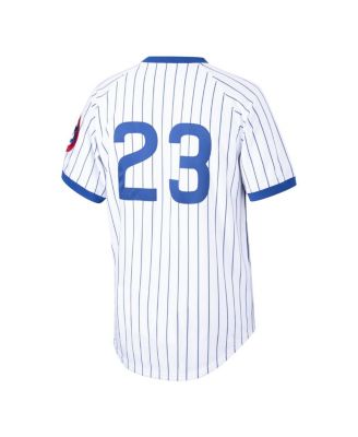 Men's Ryne Sandberg White Chicago Cubs Cooperstown Collection 1987 Authentic Player Jersey