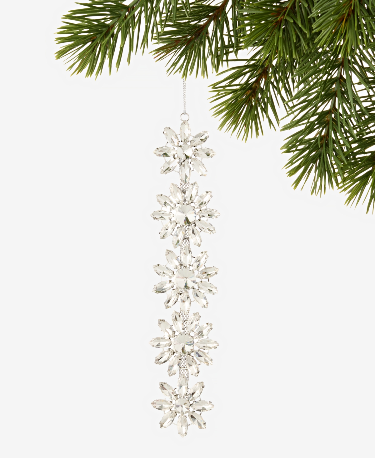 Holiday Lane Jeweled Classics Snowflake Cluster Ornament, Macy's Exclusive