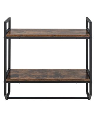 Over The bath fixture Wall Mounted Storage Shelf with Metal Frame Organizer