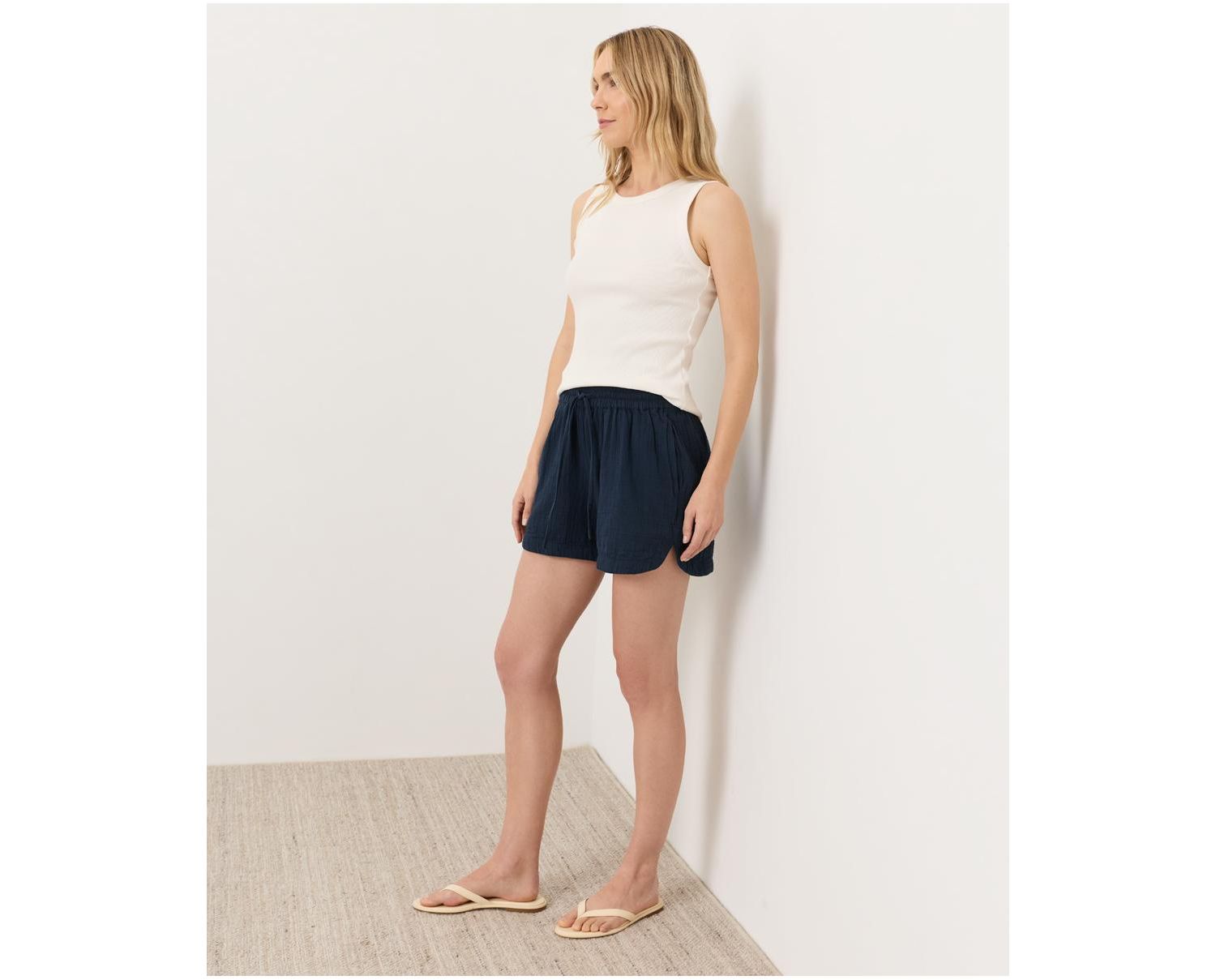 Women's Organic Cotton Coastal Double Gauze Split Hem Pant