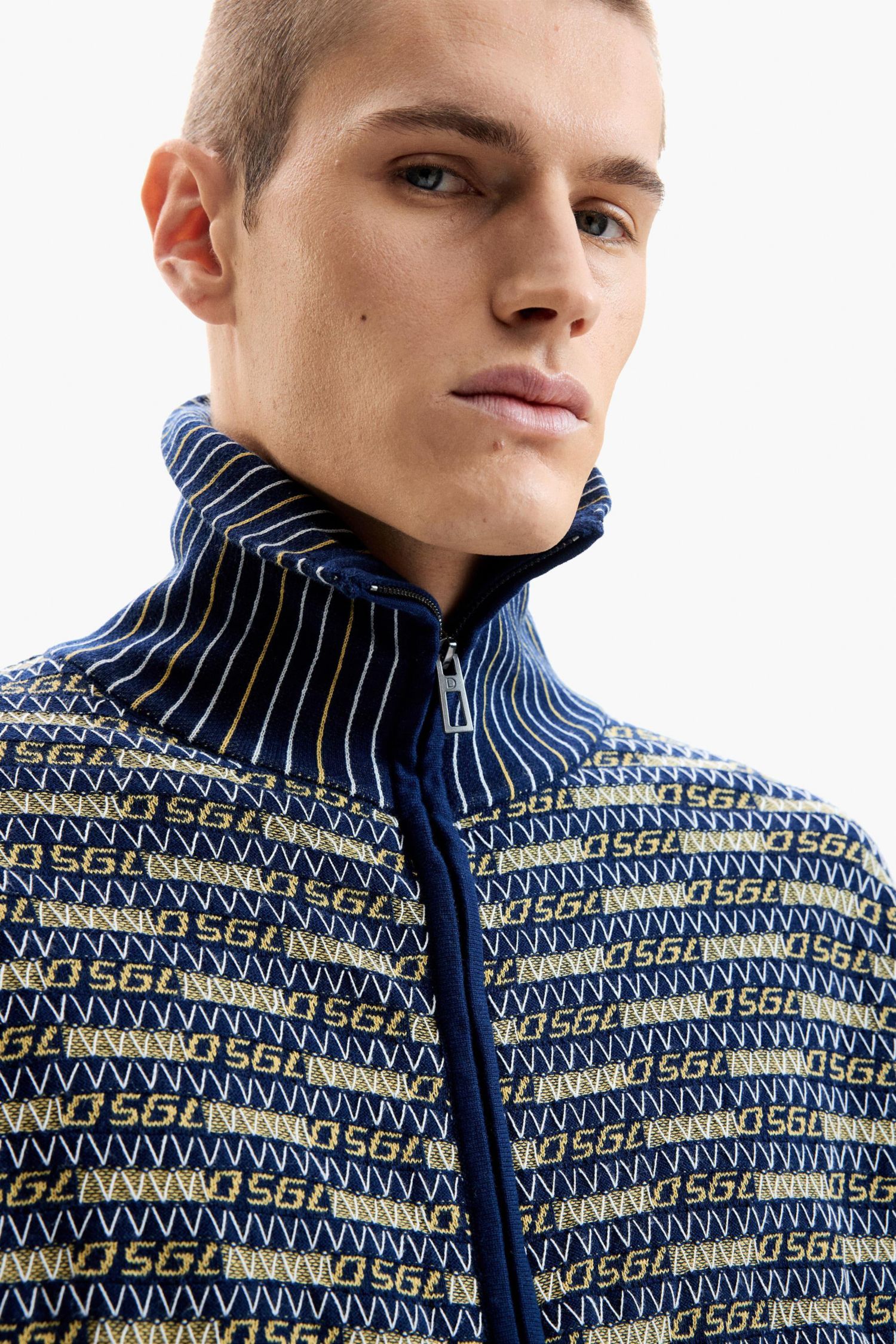 Men's Retro zipper sweater