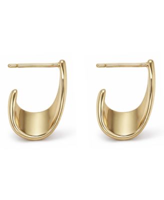 Post Push Back Hoop Earrings