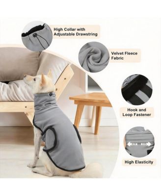Reversible Dog Calming Vest with Hood for Anxiety Relief