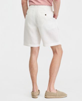 Men's Linen Pleated Shorts