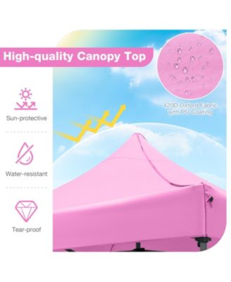 10x10 ft Pop-Up Canopy Gazebo with Wheeled Carry Bag