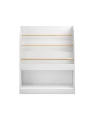 Wooden Book Display & Toy Organizer - Multi-Tier Children s Bookcase with Open Storage for Kids Room, Nursery, Kindergarten