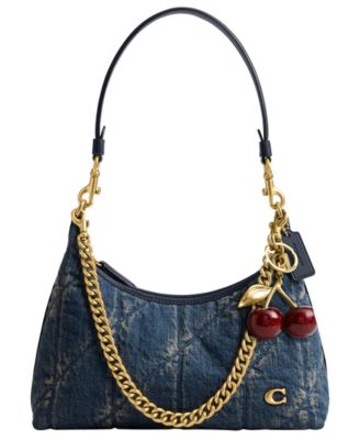 Soft Quilted Loved Denim Juliet Small Shoulder Bag