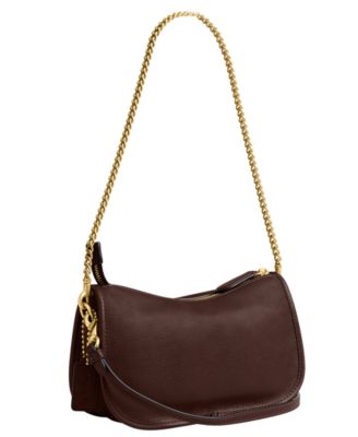 Waverly Small Leather Twin Turnlock Shoulder Bag