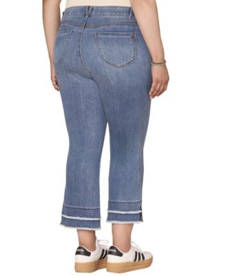 Plus Size Kick Flare-Leg Jeans