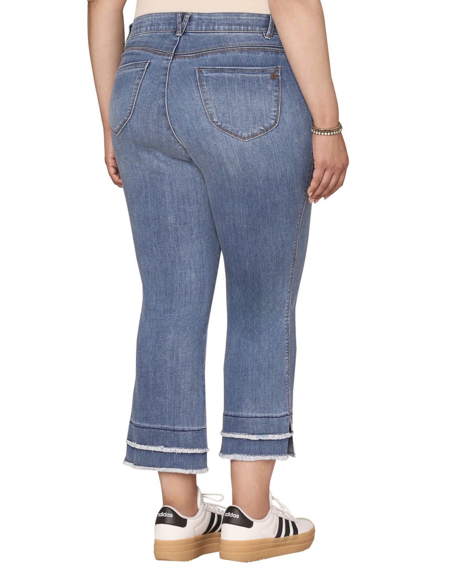Plus Kick Flare Mid-Rise Jeans