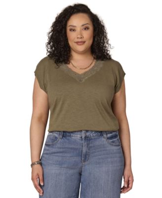 Plus Size V-Neck Sweater Top
