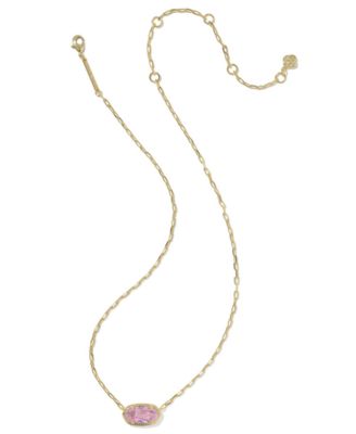 Cubic Zirconia Oval Elisa Luxe Pendant Necklace