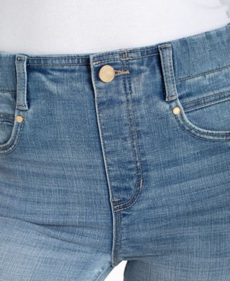 Petite Gia Glider Crop Flare Jeans