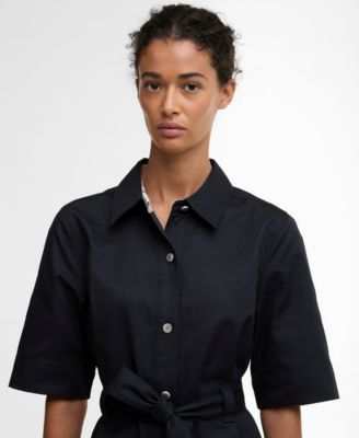 Women's Sloane Pointed Collar Midi Dress