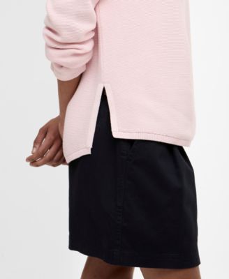 Women's Marine Dropped-Shoulder Knitted Jumper