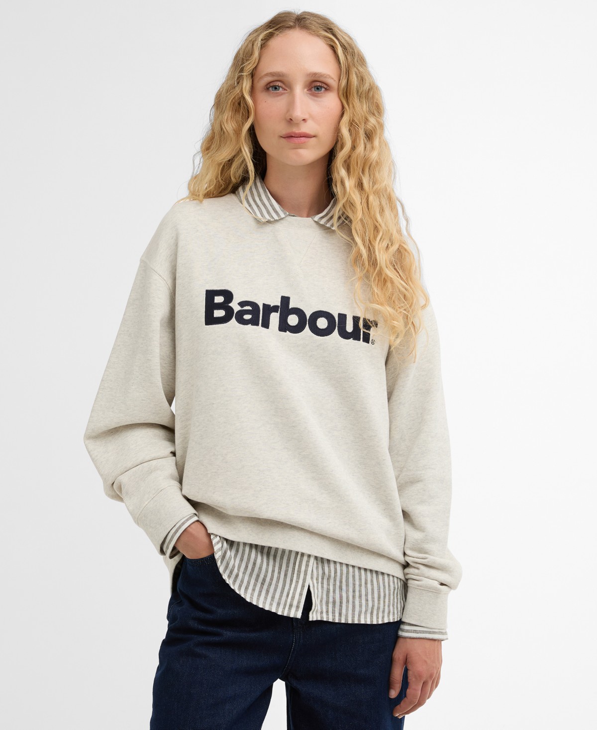 Женские Barbour Women's Hartland Crewneck Sweatshirt — фото 1