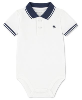Baby Boys' Pique Polo Bodysuit