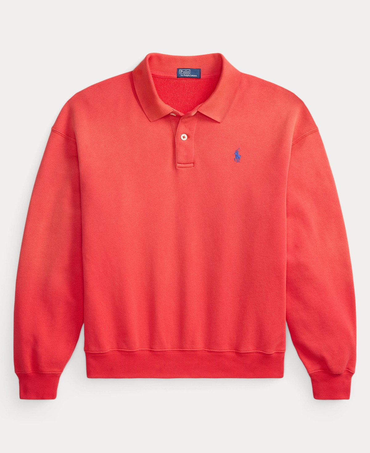 Женские Polo Ralph Lauren Women's Lightweight Fleece Long-Sleeve Polo Sweatshirt — фото 6