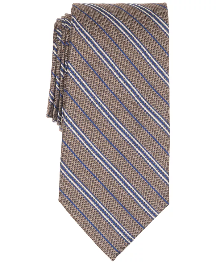 Brooks Brothers Men's Classic Stripe Pattern Tie - thumbnail 4