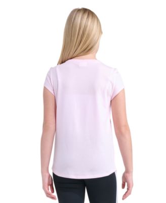 Girls' 8-16 Essential Short-Sleeve Ribbed Crewneck T-Shirt