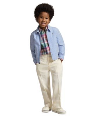 Boys' 2-7 Point Collar Long-Sleeve Jacket