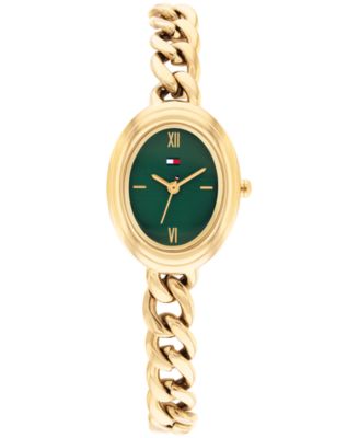 Women's Quartz Gold Tone Stainless Steel Chain Bracelet Watch, 21.5mm